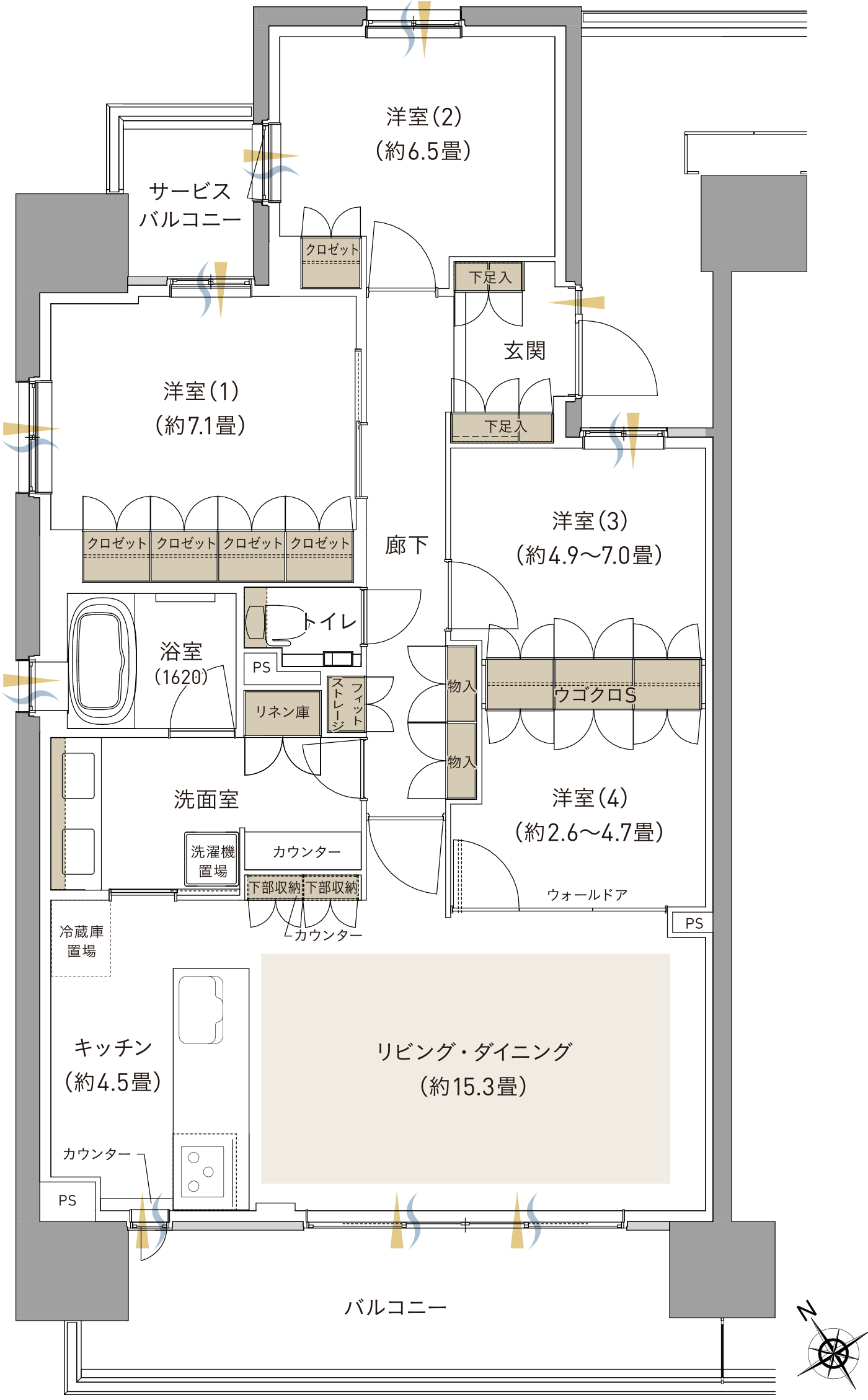 L type間取り図