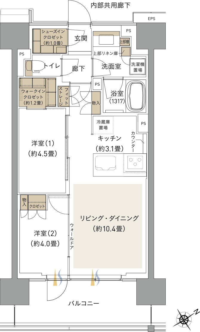 C2タイプ間取り