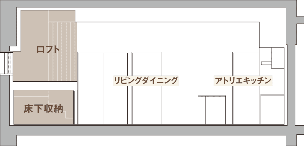 Gタイプ住戸 イメージイラスト