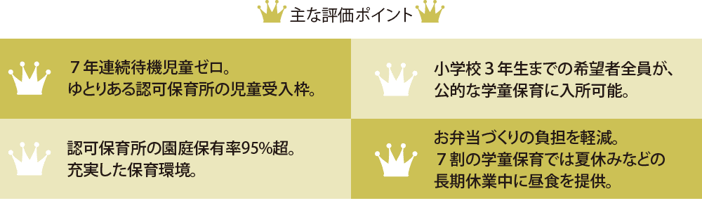 主な評価ポイント